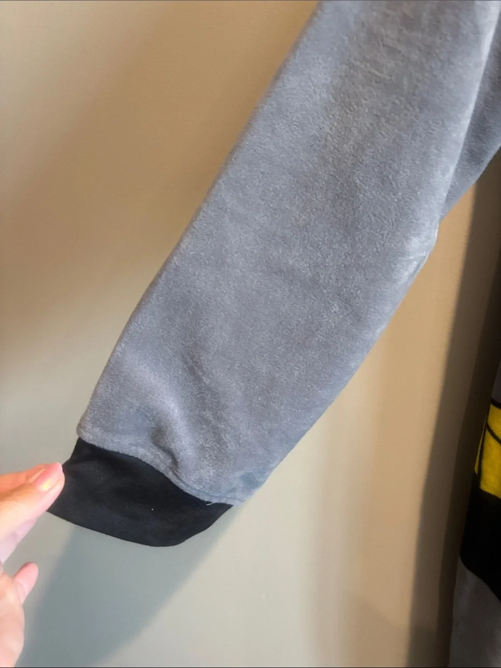 Batman Gray & Yellow Onesie Costume